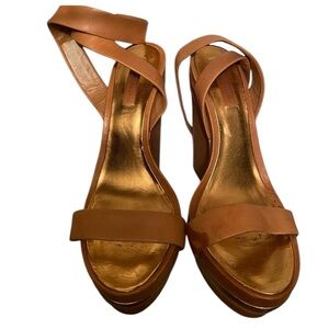 BCBGMAXAZRIA Wedge Sandals Nude